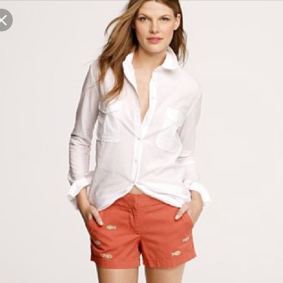J. Crew Pants - J Crew | Beaded Fish Shorts 8